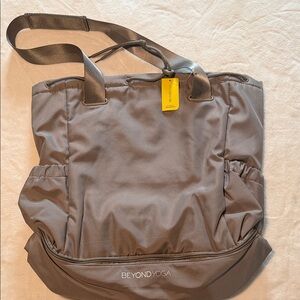 Beyond Yoga Charcoal Gym Tote Bag